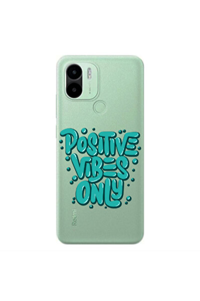 Other Xiaomi Redmi A1 + Positive Vibes Only Transparent Silicone TPU Θήκη