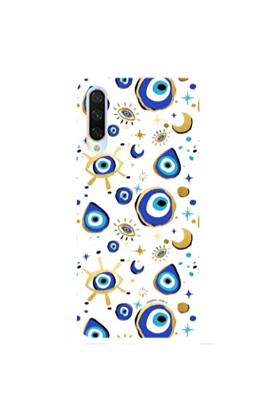 Other Xiaomi Mi 9 Lite Gold evil eye beads Transparent Silicone TPU Θήκη