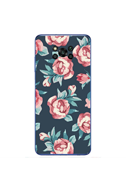 Other Xiaomi Poco X3 /X3 Pro Purple roses Transparent Silicone TPU Θήκη