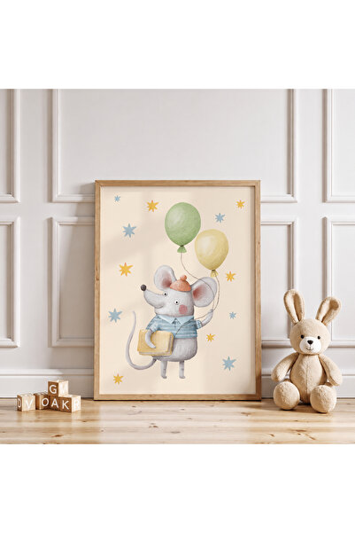 luxorpixels (Çerçevesiz) Sevimli Fare Çocuk Odası Poster