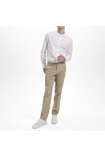 SUNWILL 22317-7752-360 Ανδρικό Βαμβακερό Παντελόνι Regular Fit Μπεζ Σκούρο -