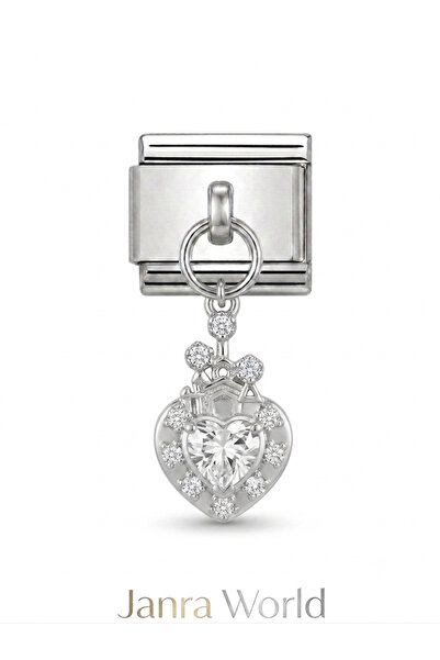 JANRA WORLD İtalyan Charm Süslü Charm 0.9mm İtalyan Charm Bileklik Uyumlu Pas...