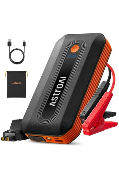 AstroAI B8 Преносим стартер за кола, 12V усилвател на батерията, за 7.0L бенз...