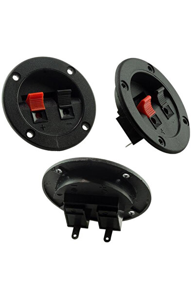 Poke Hoparlör Terminali İkili Yuvarlak İç 4cm Dış 6.5cm 1 Adet PK-5832