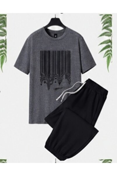 ship master Summer Collection New Arrival T-Shirt & Shorts Set Printed Patter...