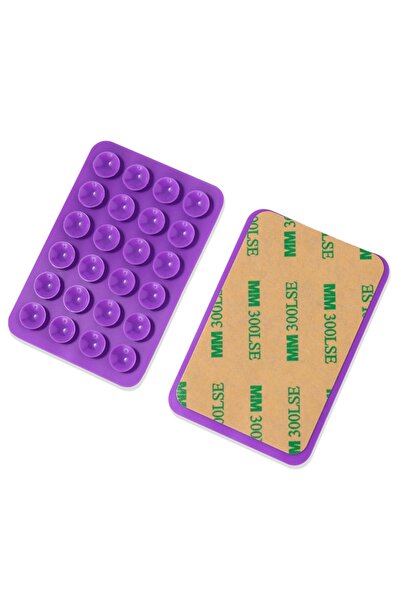 Choice7 Purple Universal Phone Stands Anti Slip Silicone Suction Cup Holder M...