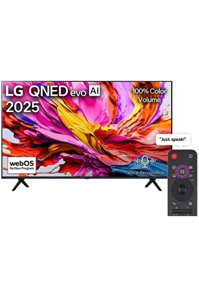 LG تلفزيون ذكي QNED Evo، بتقنية Mini LED 4K، معدل تحديث 144 هرتز، مع جهاز تحك...