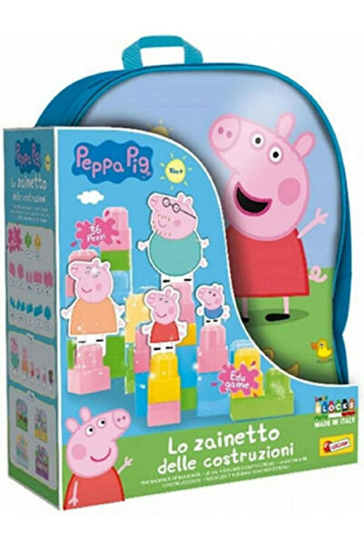 Lisciani Giochi Set de construcție Peppa Pig cu rucsac de transport pentru co...
