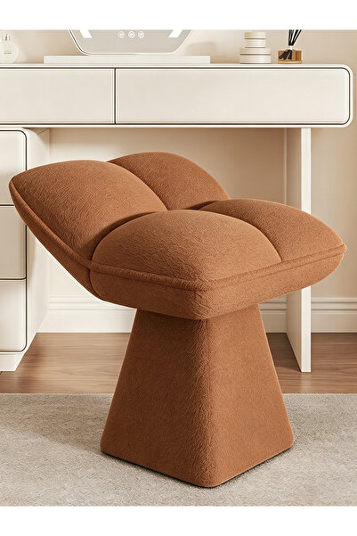 Vitakit Chenille Makeup Stool with High-Resilience Foam, Scratch & Wear Resis...