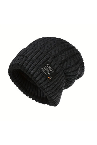 choice2 Dark Grey Unisex Winter Beanie Hat for Men Knitted Hat Cycling Caps B...