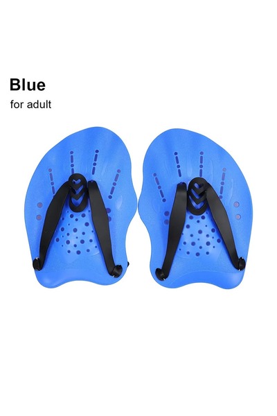 Choice4 blue for adult 1Pair Freestyle Swim Paddles With Silicone Straps Kids...