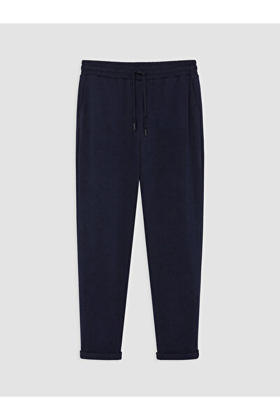 LC Waikiki Navy Blue Large Size Soft Touch Women's Sweatpants