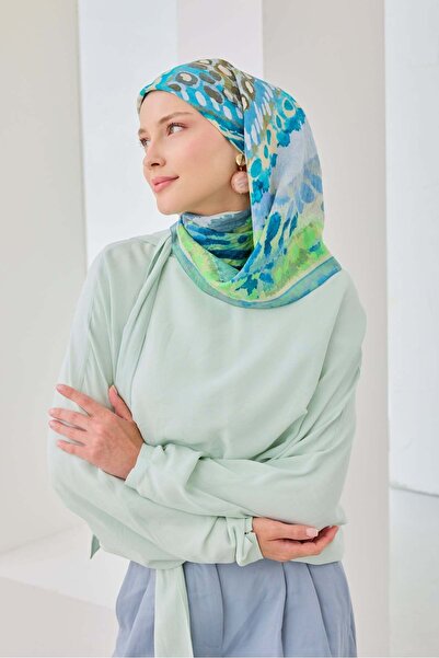Silk Home Илюстрация на шал Велора в бебешко синьо