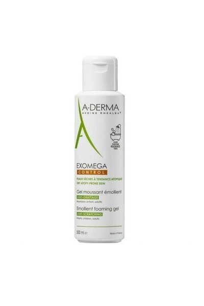A-DERMA ADERMA Exomega Control Αφρώδες Εμολιαντικό Τζελ 500ML