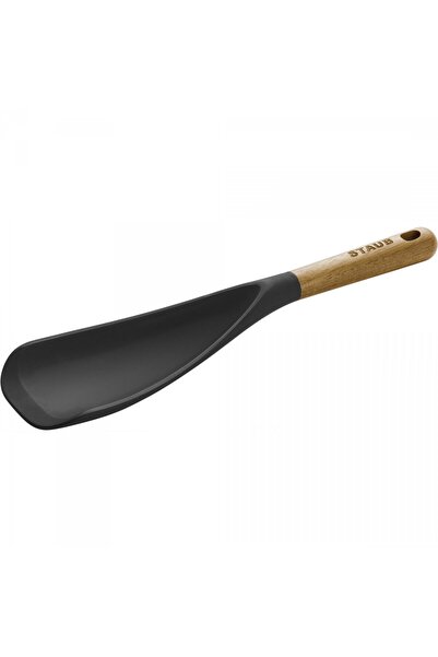 STAUB Lingura multifunctionala, 30 cm, Staub, lemn/silicon, natur/negru