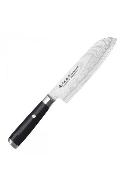 Satake Cutlery Cutit Santoku Satake Cutlery, 17 cm, otel, maner din lemn