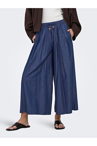 ONLY Jeans mit weitem Bein ONLBEA Hohe Taille Weiter Beinschnitt Jeans