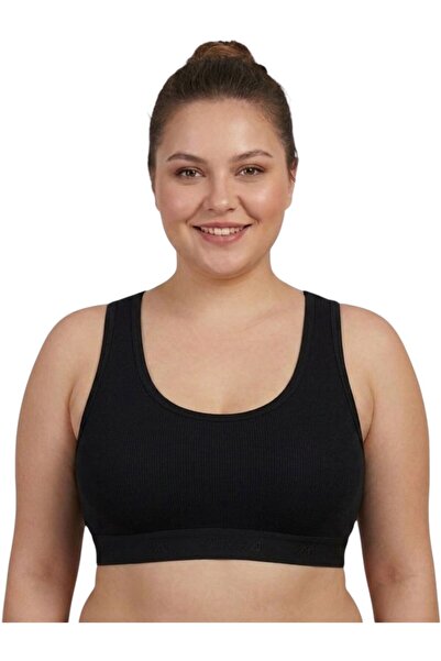Fanilam Women's Thick Strap Padded Plus Size Bustier - Ribbed 100% Cotton Report