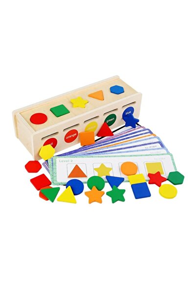 CasaDesteapta.ro Cutie de Sortare din Lemn 2 în 1 – Joc Educativ Montessori c...