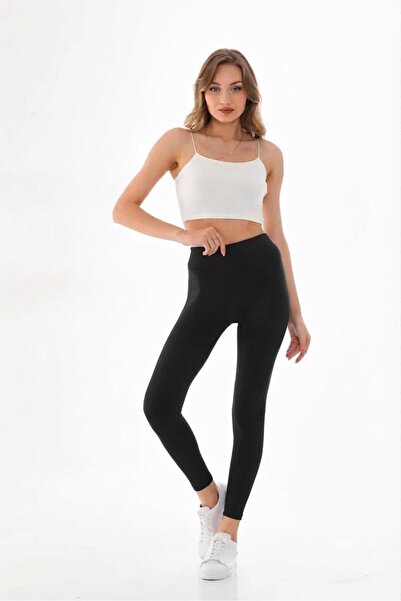 ROYAM Vogsign Women's High Waist Gathering Wide Ribbed Leggings 347