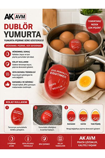 Ak Avm Dublör Yumurta Egg Timer Yumurta Pişirme Göstergesi Rafadan Kayısı Tam...