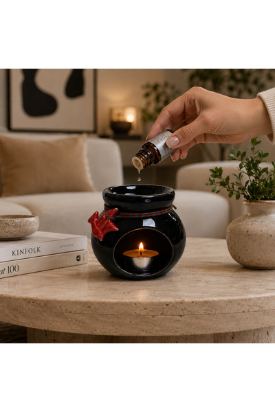Lara Karma Mira Kuş Detaylı Seramik Buhurdanlık – Uçucu Yağ ve Wax İçin Dekor...