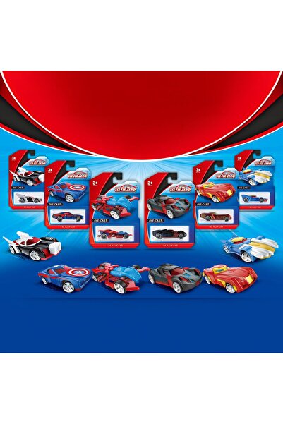 Flippy Set 6 Masinute Sport Metalice, Flippy, Tip Alloy Race Cars S52, 1:64, ...