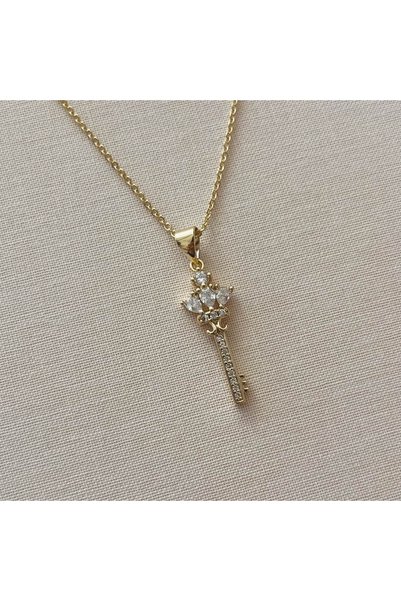 XP Key Queen Özel Seri Premium Zirkon Taşlı Çelik Kolye