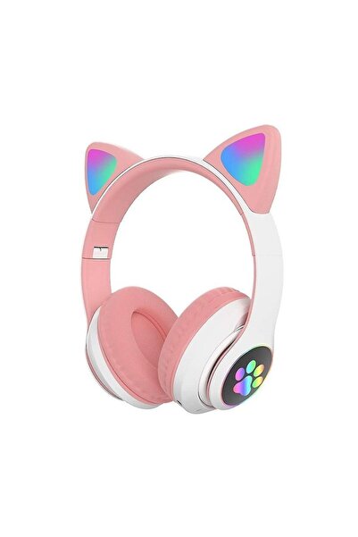 Tradesor Ασύρματα ακουστικά - Cat Headphones - ST23M - 323230 - White/Pink