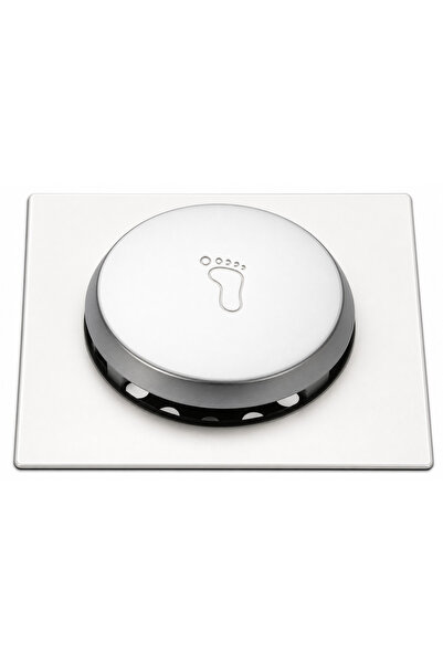 RAK KLUDI Push Type Floor Drain, Pop-Up Foot Floor Drain 15x15cm - Push Type,...