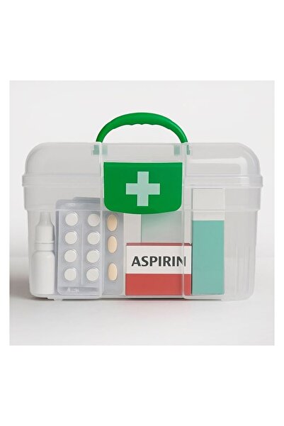 Jumbo Cutie transparenta pentru medicamente cu raft detasabil, 21.2 x 14.7 x ...