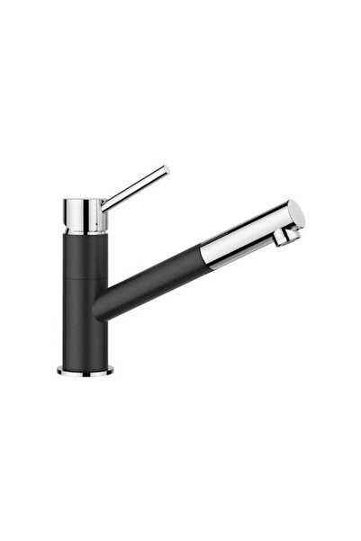 Blanco Kano-S Anthracite-Chrome Μπαταρία Κουζίνας Με Αποσπώμενο Ντουζ