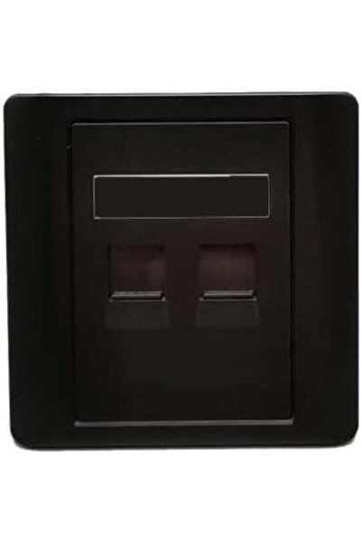 Generic Black CAT5E CAT6 Wall Socket RJ45 LAN Faceplate Ethernet Wall Socket ...