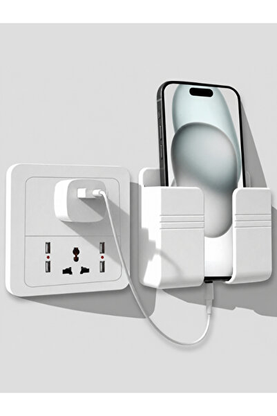 glowify prime glowify prime Priz Yanı Telefon Şarj Tutucu Kumanda Tutucu Apar...