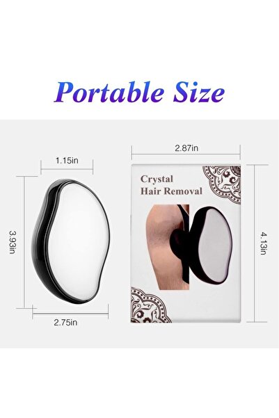 Yallabena Crystal Hair Remover Black, Magical Painless Hair Removal Tool for ...