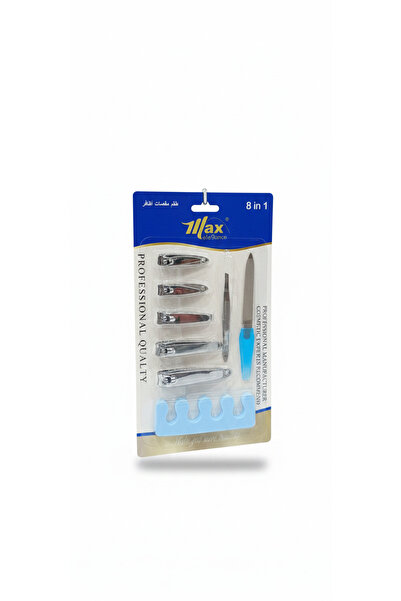 max elegance Max Elegance 8 in 1 Nail Clipper Set with File and Tweezers - Si...