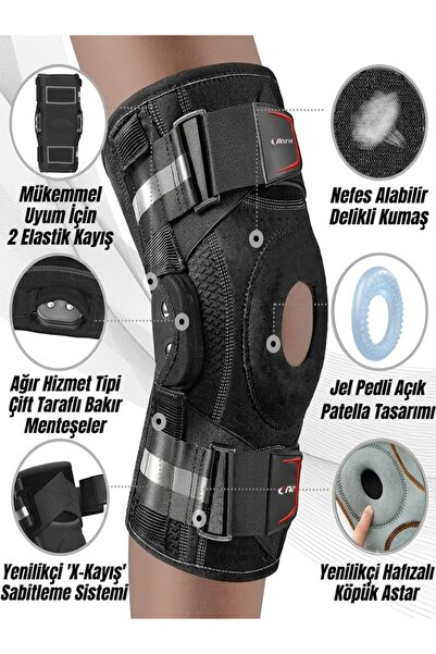 KEMOVE Tam Korumalı Spor Dizliği - Fitness, Koşu, Basketbol ve Voleybol İçin ...