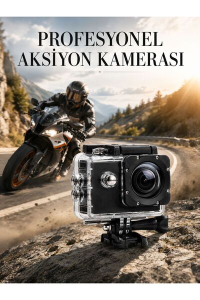 Genel Markalar Profesyonel 4K Aksiyon Kamerası Geniş Açılı WiFi Destekli