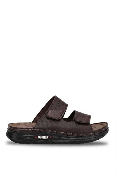 Ayakkabı Fuarı Elit Asemtr04 Men's Flat Slippers Brown