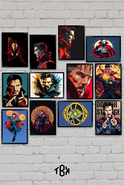 tablomaxtbx 12 Parça Doctor Strange Marvel Büyücü Çok Evren Kaos Dekoratif MD...