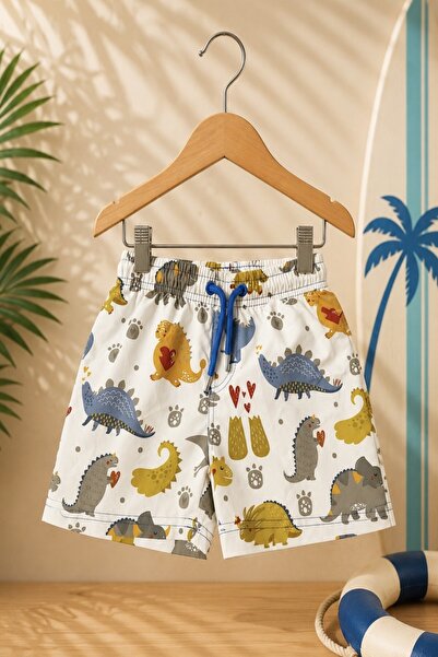 DeKuBaby New Season Patterned Quick-Dry Boys' Shorts Swimwear - Children's Se...