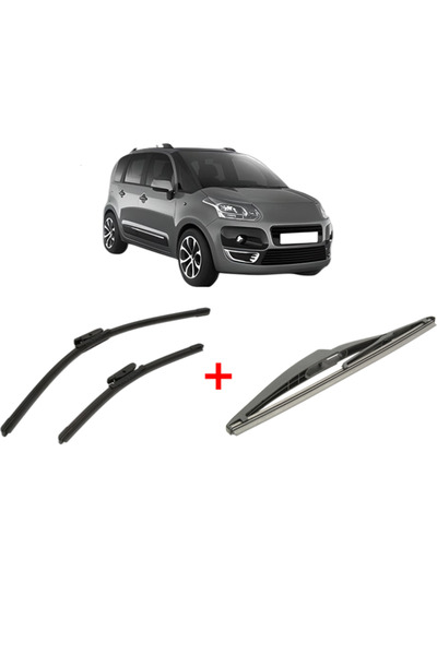 Bosch Σετ 3 υαλοκαθαριστήρων CITROEN C3 PICASSO (SH_) από το 2008 έως το 2017...