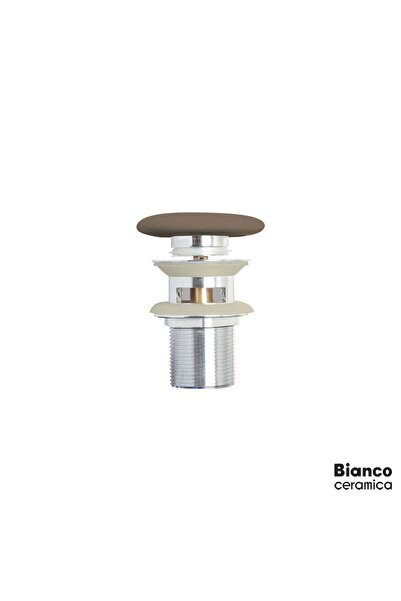 BIANCO CERAMICA Αυτόματη Βαλβίδα Νιπτήρα Clic-Clac Taupe Matt