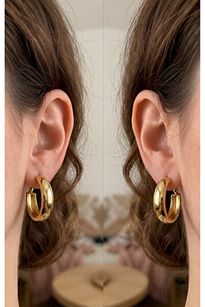 Elora Veyn Women's Hoop Steel Earrings