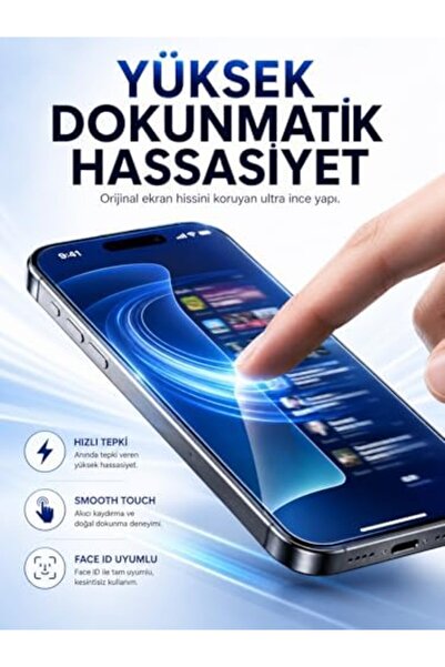 Yıldızan atu shop واقي شاشة زجاجي مقاوم للكسر 9H متوافق مع هاتف iPhone 15 Pro...