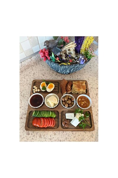 Empressco Natural Wood Cheese Presentation Plate, Stylish and Elegant Breakfa...
