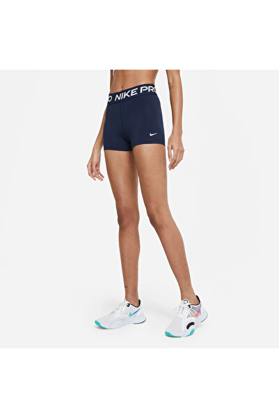 Nike Pro 365 Short 8 cm Pantaloni scurți de damă, albaștri