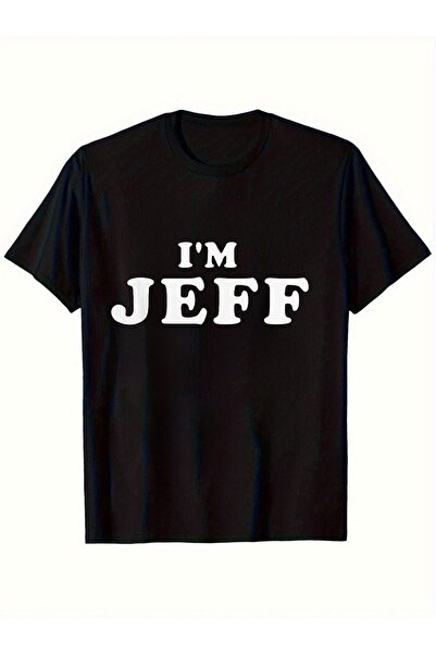 17 seramik Men'S Humorous Vintage Style T-Shirt Featuring The Phrase I'M Jeff...