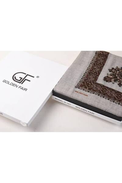 بيت الجملة (translated: House of Wholesale) Kashmiri Wool Ghotra Golden Fire