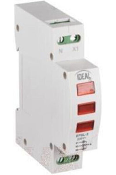 KANLUX Indicator luminos ideal Kli-3r Indicator de tensiune pentru șine TH35